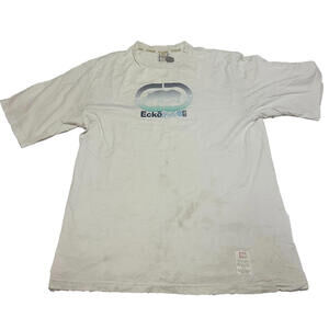 Vintage Y2K Ecko Unlimited Men White Size XL T Shirt RHINO HIP HOP SKATER Flaw